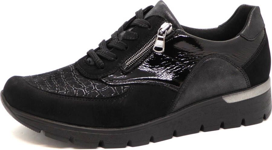 Waldläufer Orthotritt Dames Sneaker 626K02-413-001 Zwart Wijdte K (41)