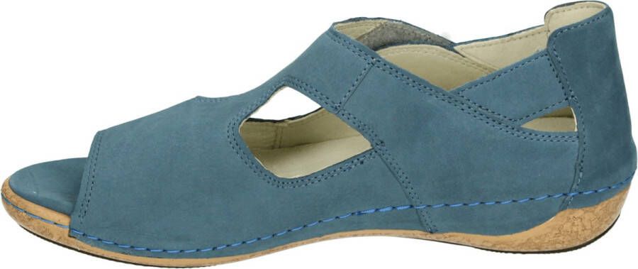 Wäldlaufer Waldlaufer 342024 Heliett Volwassenen Sandalen met hakDames Sandalen Blauw - Foto 2