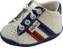 Wanda Leren schoenen wit donkerblauw rood jongen eerste stapjes babyschoenen flexibel sneakers - Thumbnail 3