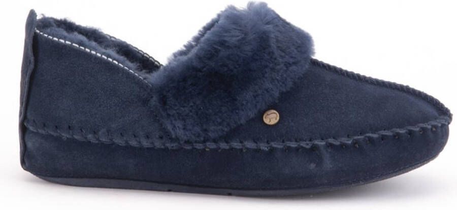 Warmbat Pantoffels Barrine BAR341045 Donker Blauw 42