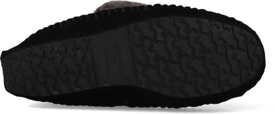 Warmbat Barrine Women Suede Dames Sloffen Zwart