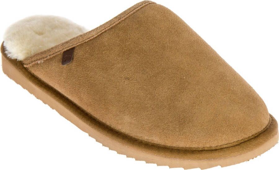 Warmbat Classic Suede Unisex Pantoffels Cognac