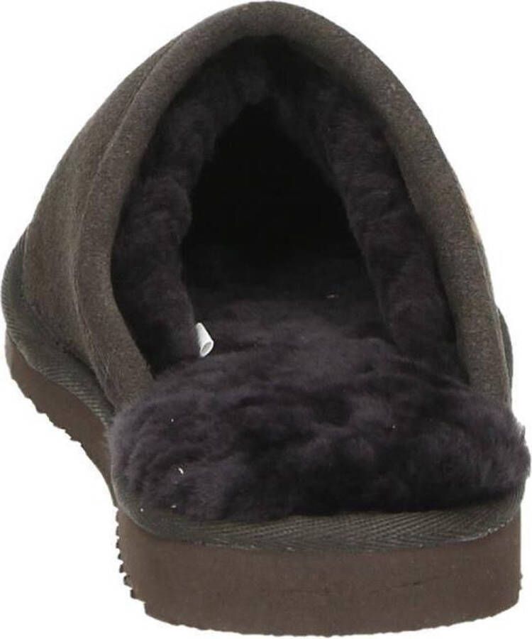 Warmbat Classic Suede Unisex Sloffen Donkerbruin