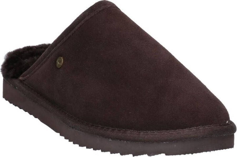 Warmbat Classic Unisex Suede Heren Sloffen Bruin