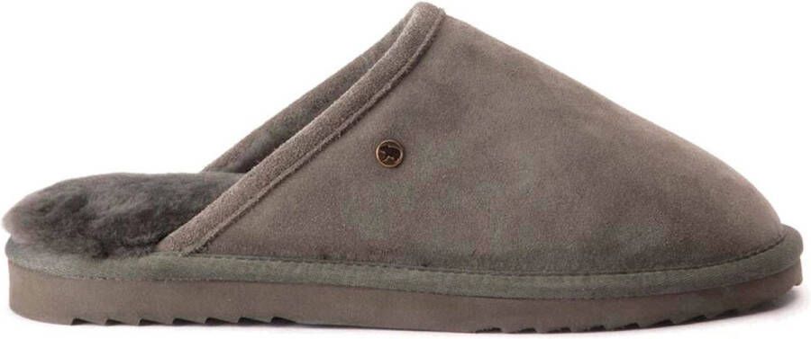 Warmbat Classic Unisex Suede Heren Sloffen Olijfgroen - Foto 1