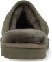 Warmbat Classic Unisex Suede Heren Sloffen Olijfgroen - Thumbnail 6