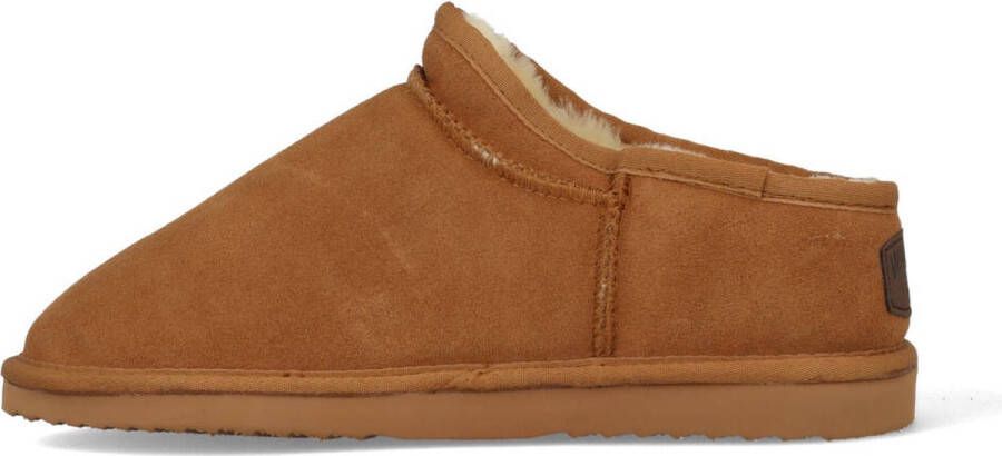 Warmbat Conner Men Suede Heren Sloffen Cognac