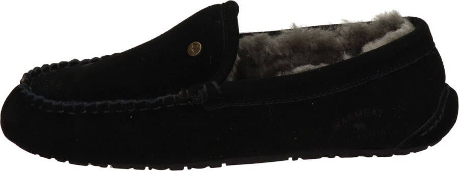 Warmbat Earlwood Men Suede Heren Sloffen Zwart