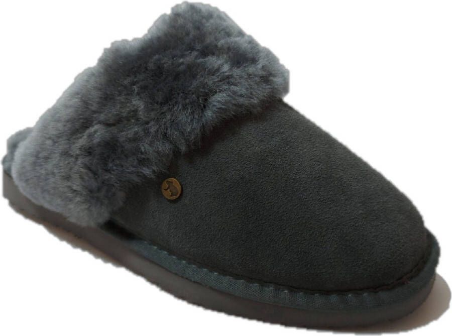 Warmbat Flurry Suede Dames Pantoffels Dark grey Schoenen