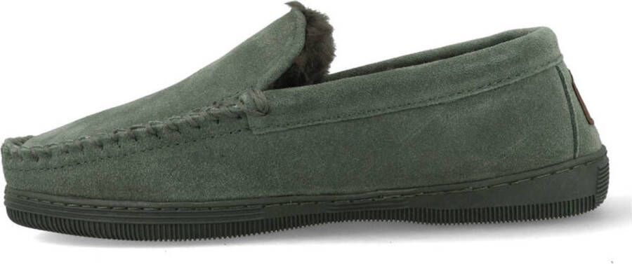 Warmbat Grizzly Heren Sloffen Duck Green