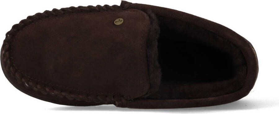 Warmbat Grizzly Suede Heren Pantoffels Choco