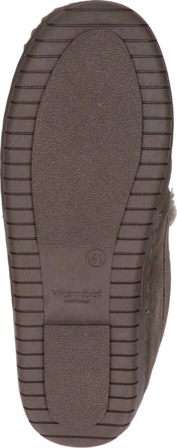 Warmbat Grizzly Suede Heren Pantoffels Pebble