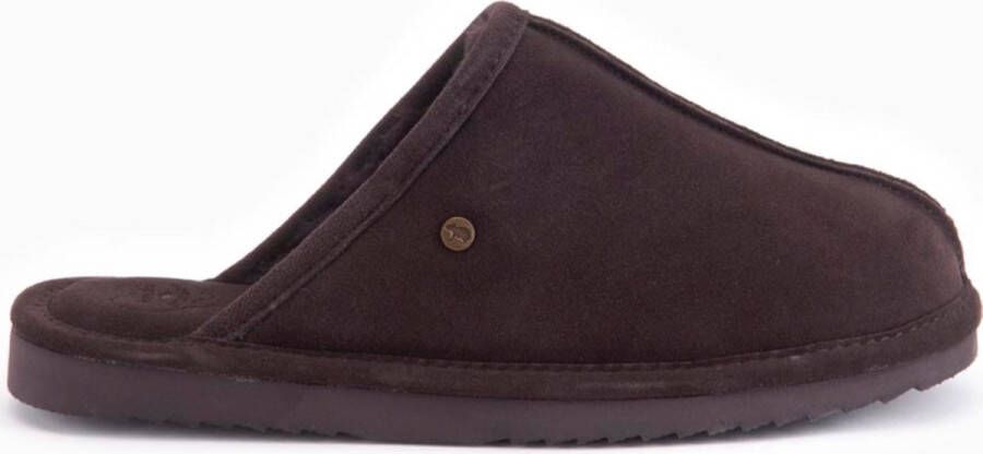 Warmbat Barron Heren Suède Pantoffels Brown Heren