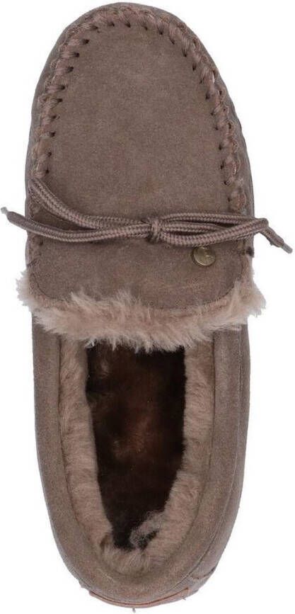 Warmbat Koala Women Suede Dames Sloffen Taupe