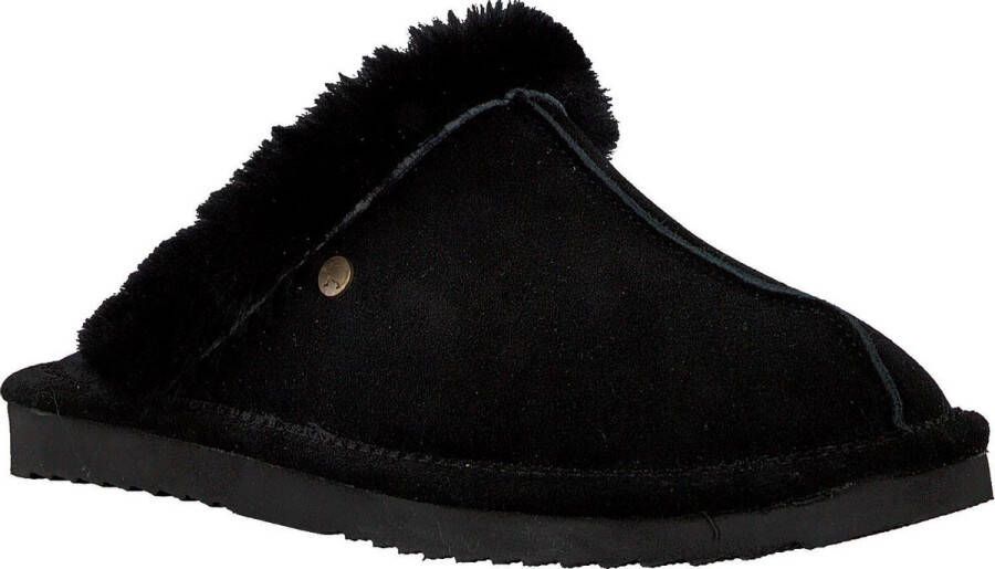 Warmbat Lismore Suede Dames Pantoffels Black