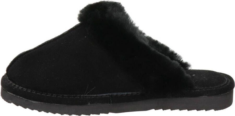 Warmbat Lismore Suede Dames Pantoffels Black