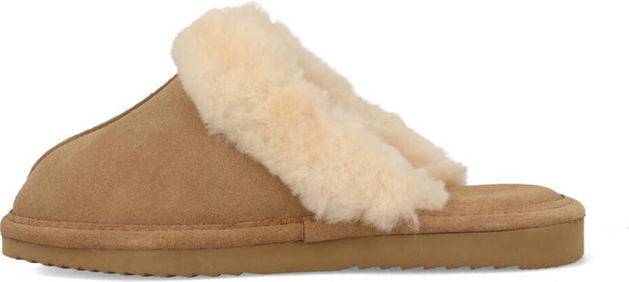 Warmbat Lismore Suede Dames Pantoffels Camel