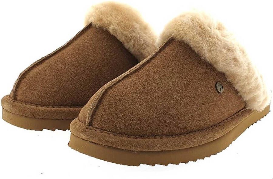 Warmbat Lismore Suede Dames Pantoffels Camel