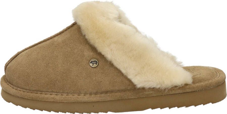 Warmbat Lismore Suede Dames Pantoffels Camel