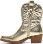 Weloveshoes Black Friday Deal Dames Cowboylaarzen Western Kort Imitatieleer Goud - Thumbnail 3