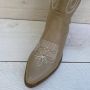 Goedkopeschoenen.com Smile Favorites Dames Cowboylaarzen met Hak Khaki Imitatieleer - Thumbnail 7