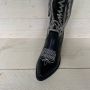 Weloveshoes SmileFavorites® Dames Cowboylaarzen met Hak Imitatieleer Zwart - Thumbnail 4