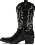 Weloveshoes SmileFavorites® Dames Cowboylaarzen met Hak Imitatieleer Zwart - Thumbnail 7