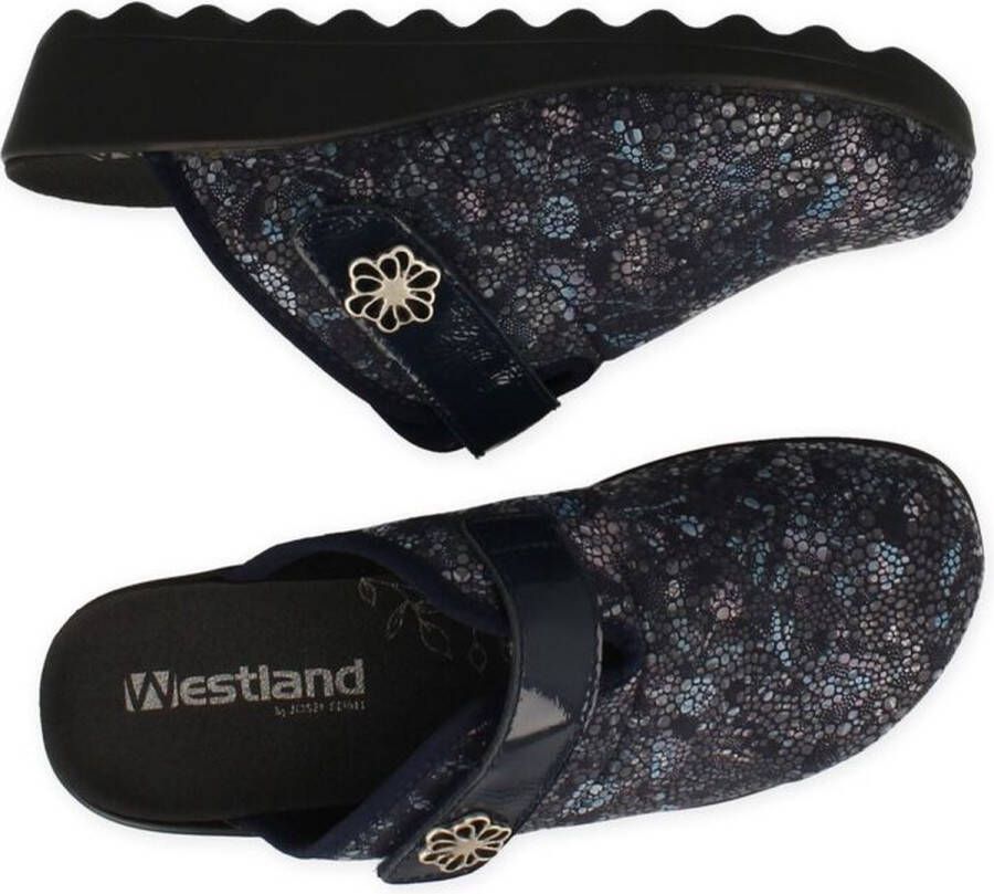 Westland -Dames blauw donker pantoffels