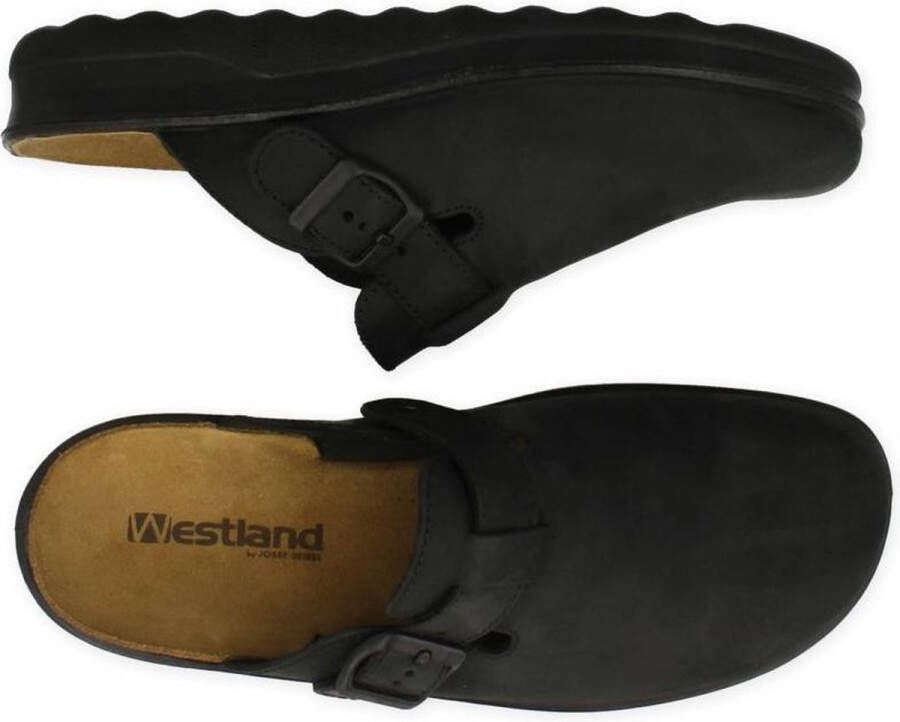 Westland -Heren zwart pantoffels & slippers