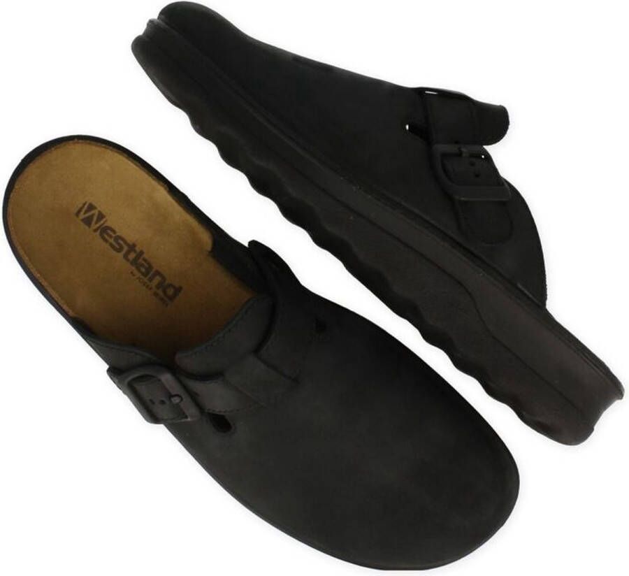 Westland -Heren zwart pantoffels & slippers