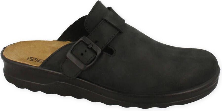 Westland -Heren zwart pantoffels & slippers