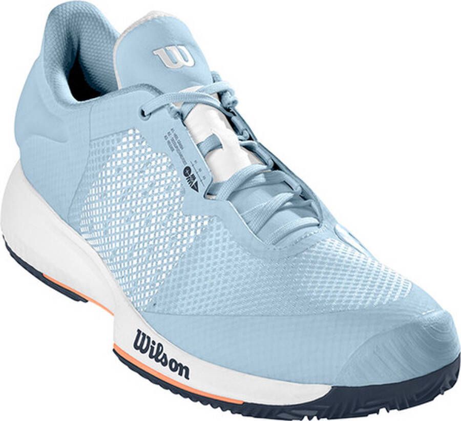 Wilson Kaos Swift Clay Dames Sportschoenen Tennis Smashcourt Light Blue Orange