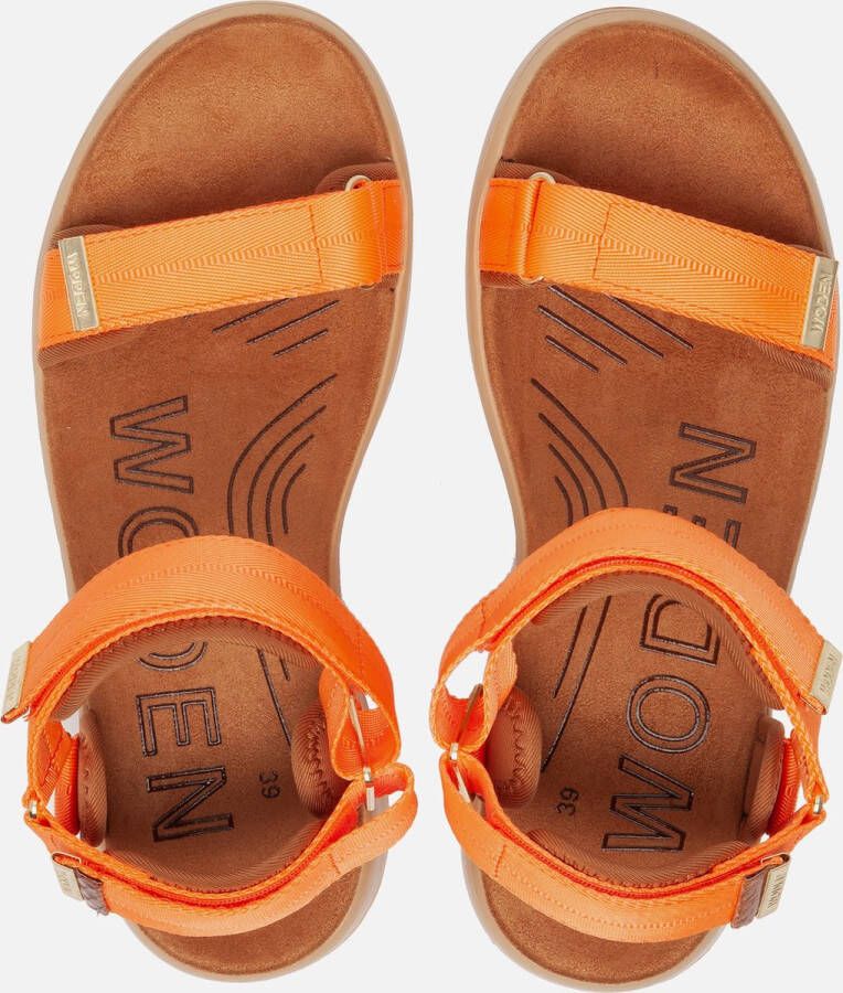 Woden Line Sandalen Dames Oranje