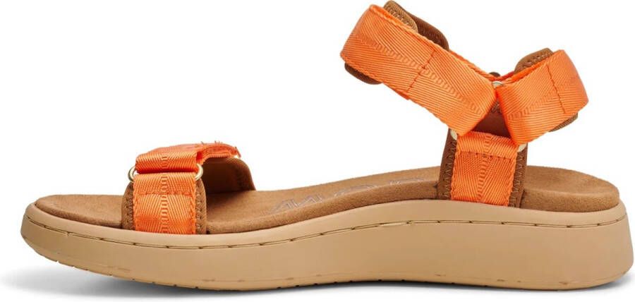 Woden Line Sandalen geel Textiel Dames