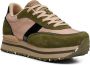 Woden Dames schoenen Nellie II Metallic Plateau Coffee Cream Dark Olive - Thumbnail 7