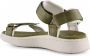 Woden M klittenbandslijn sandalen Groen Dames - Thumbnail 4