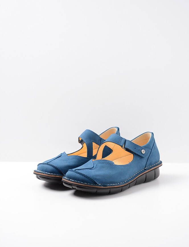 Wolky Bandschoenen Cordoba atlantisch blauw nubuck