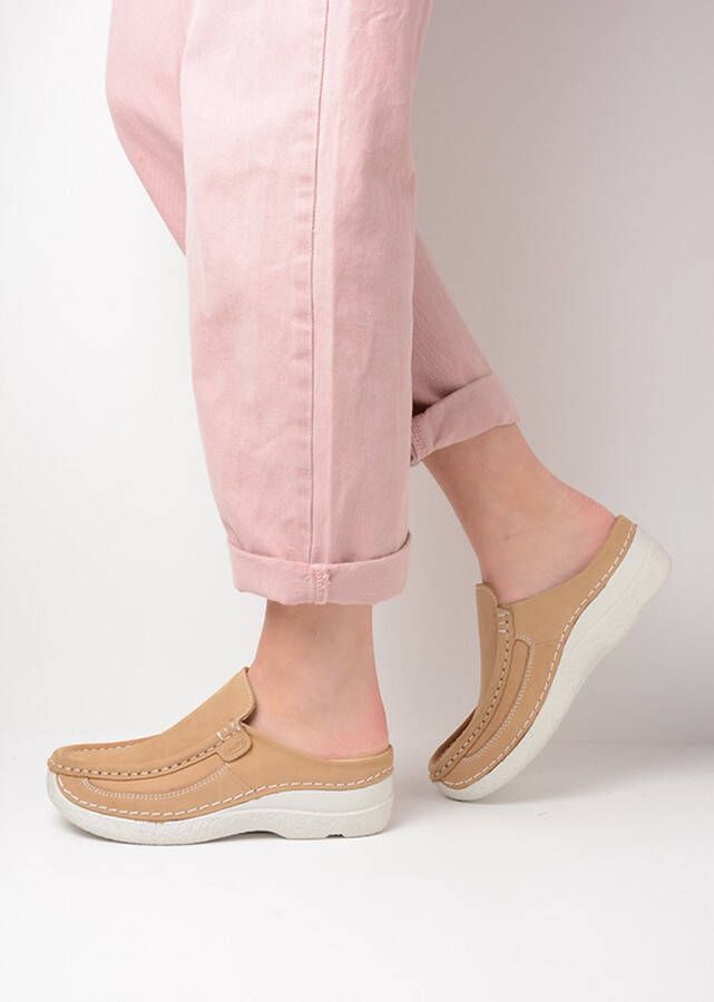 Wolky Comfortschoenen Roll Slide beige nubuck