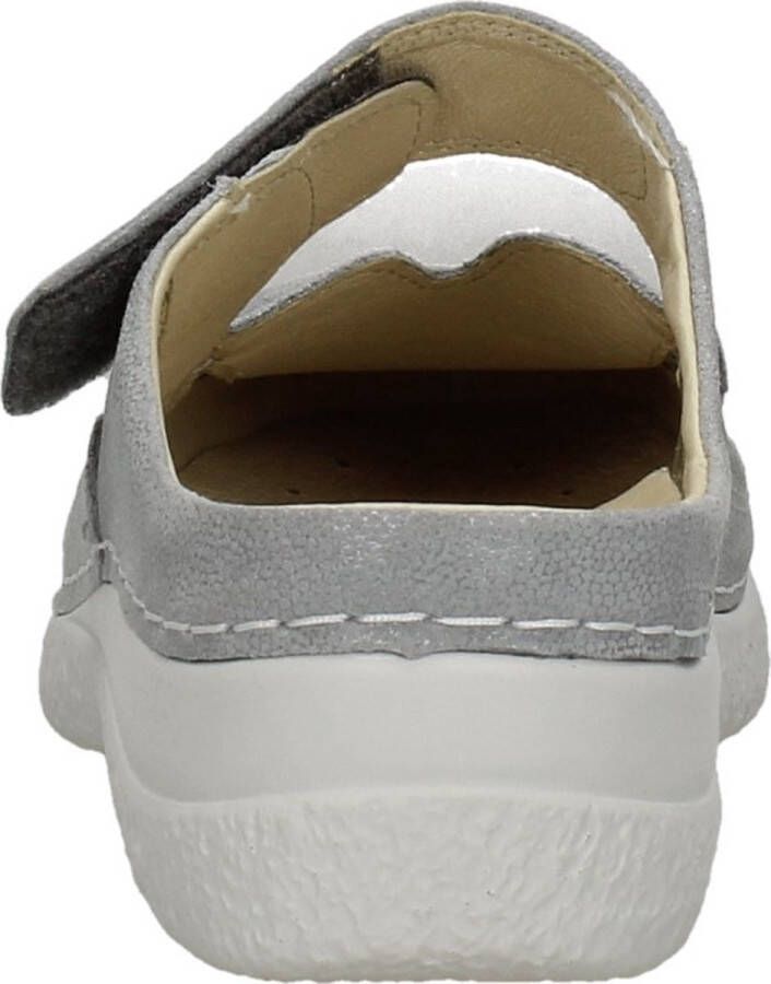 Wolky Comfortschoenen Roll Slipper lichtgrijs nubuck