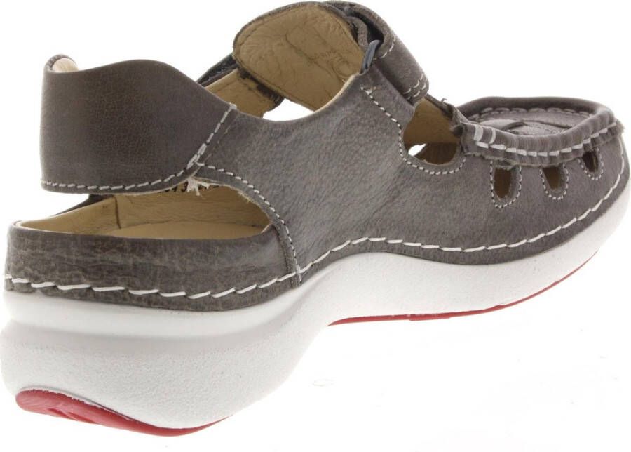 Wolky Comfortschoenen Rolling Sun grijs leer