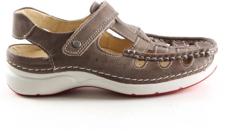 Wolky Comfortschoenen Rolling Sun grijs leer