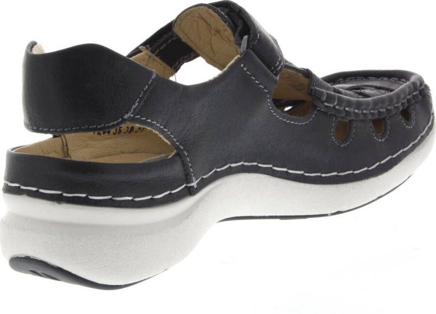 Wolky Comfortschoenen Rolling Sun zwart leer