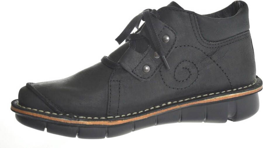 Wolky Dames Veterschoenen 0838412-000 Gallo Gobi Black Zwart