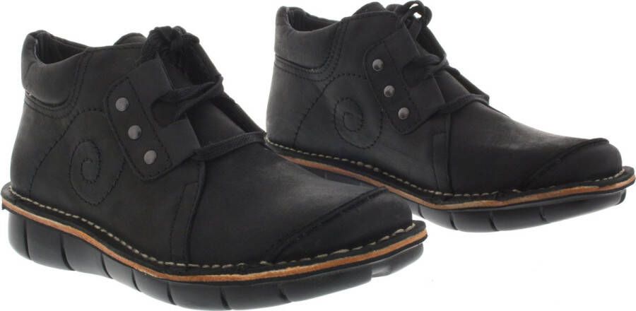 Wolky Dames Veterschoenen 0838412-000 Gallo Gobi Black Zwart