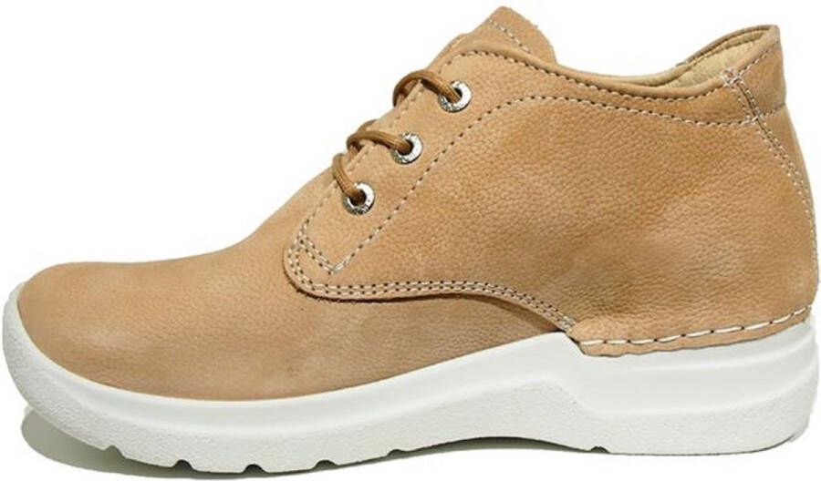 Wolky Hoge veterschoenen Truth DB beige nubuck