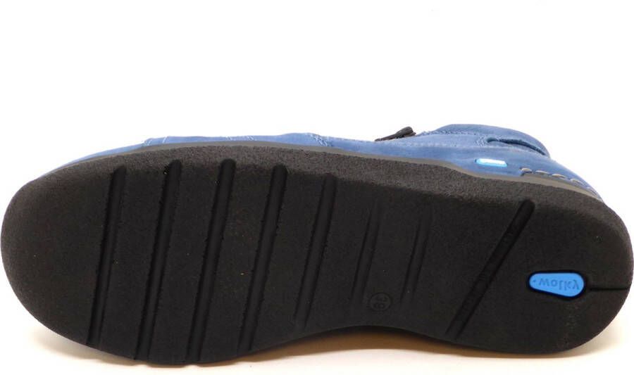 Wolky Hoge veterschoenen Why atlantisch blauw nubuck