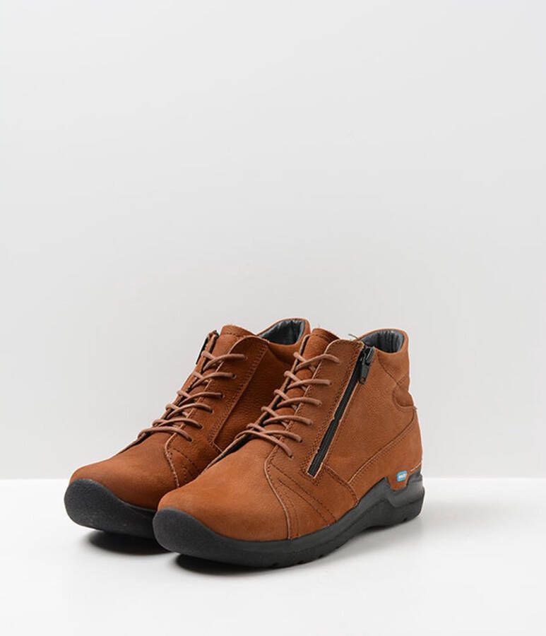 Wolky Dames Veterboot Why Antique Nubuck 0660611 430 Cognac - Foto 13