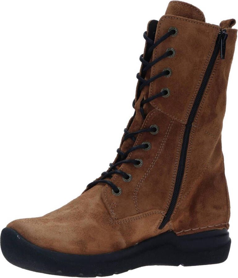 Wolky Zigzag Dames Veterboot 0661345 430 Cognac