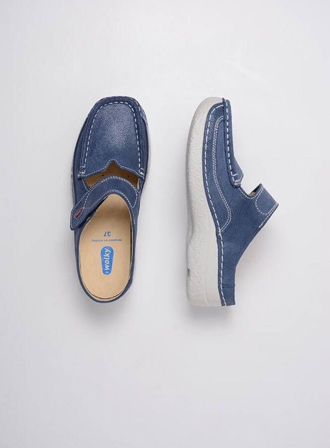 Wolky Klompen Roll Slipper denim nubuck