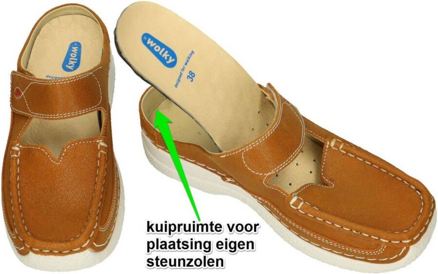 Wolky Klompen Roll Slipper Geel